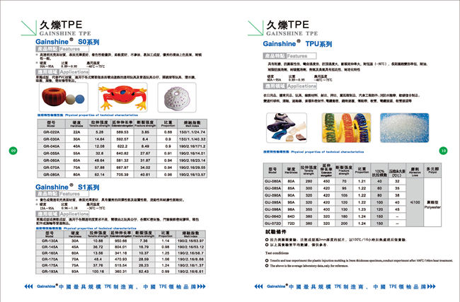 久烁TPE彩页S0~TPU